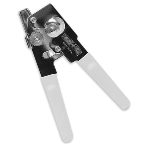 Swing-A-Way® Manual Can Opener, Silver with White Handle